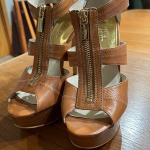 Michael Kors platform high heel sandals, size 6